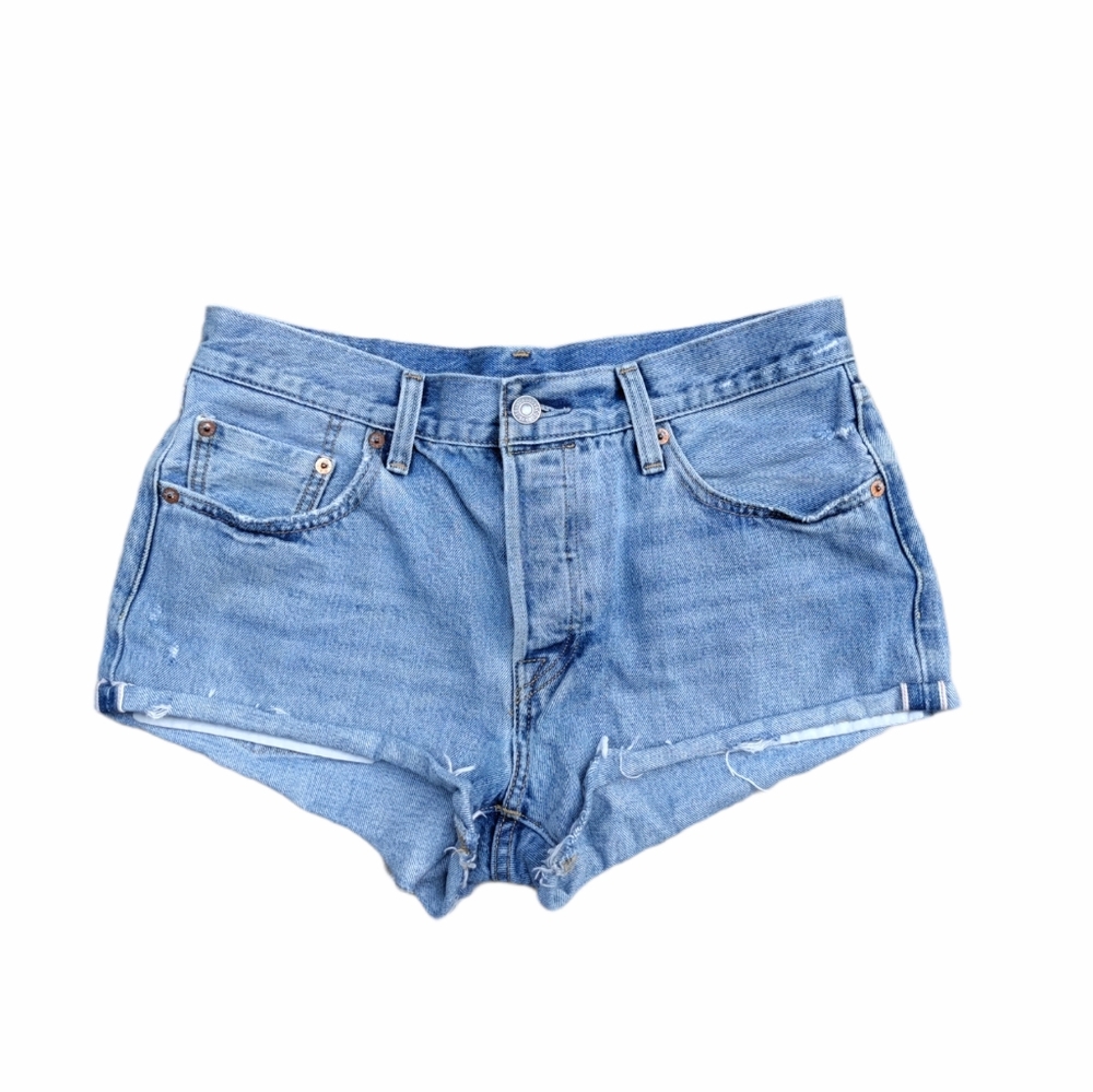 Levi's original jean distressed shorts 4 distresse